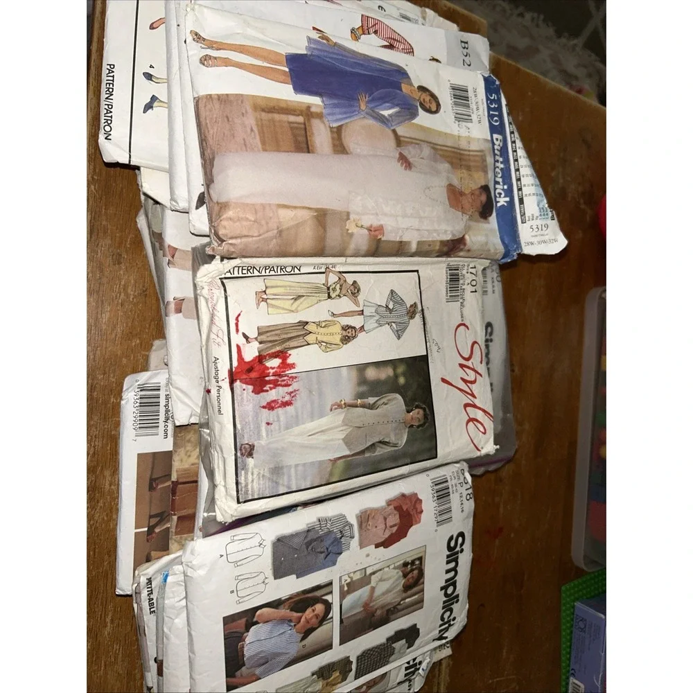 Patterns McCall's/ Simplicity/Butterick Variety 50ea Assorted Sizes 80s-90s Y2K